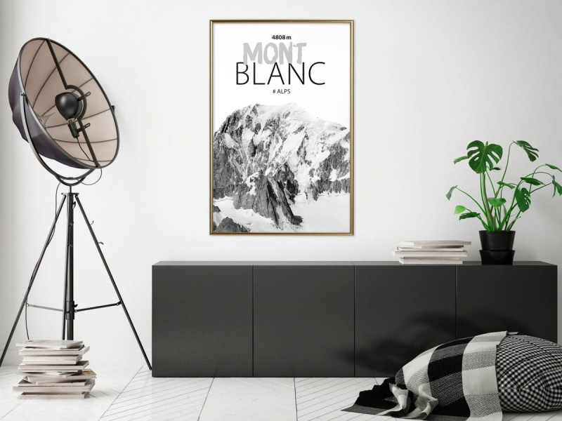Plakat - Szczyty świata: Mont Blanc