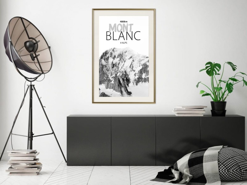 Plakat - Szczyty świata: Mont Blanc