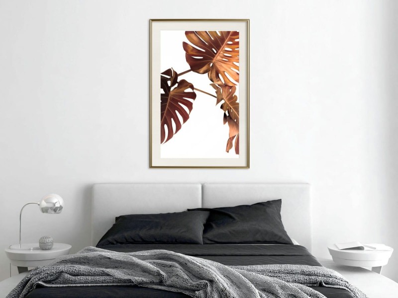 Plakat - Miedziana monstera