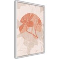 Plakat - Kwiaty na tkaninie