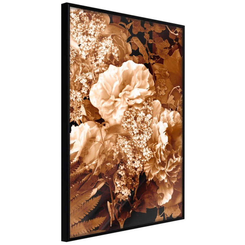 Plakat - Bukiet w sepii