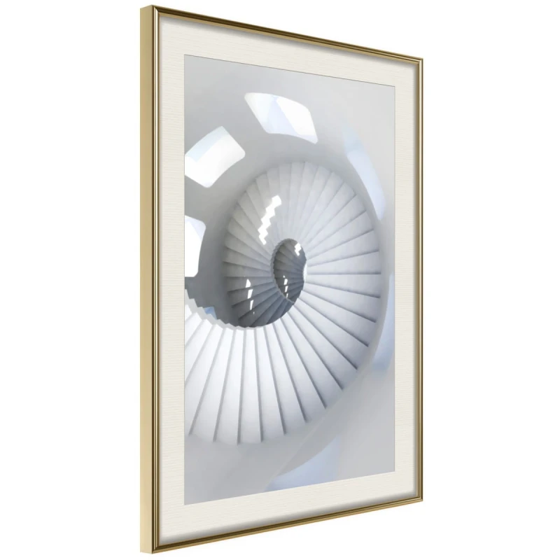 Plakat - Spiralne schody