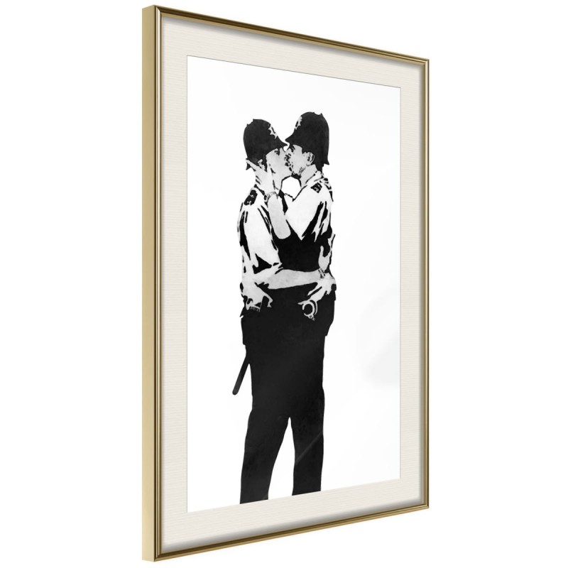 Plakat - Banksy: Kissing Coppers I