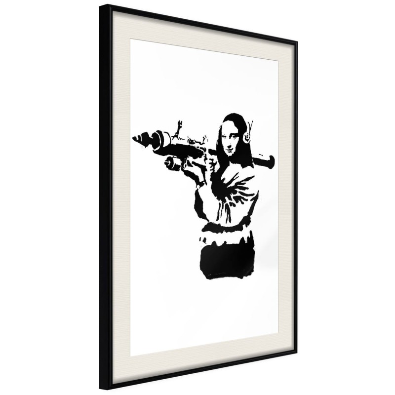Plakat - Banksy: Mona Lisa with Bazooka II