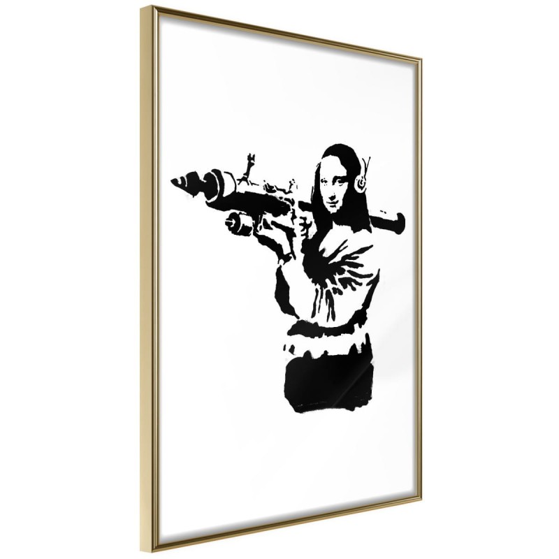 Plakat - Banksy: Mona Lisa with Bazooka II