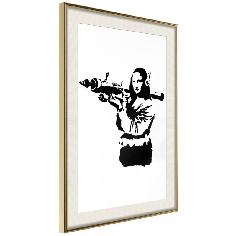 Plakat - Banksy: Mona Lisa with Bazooka II