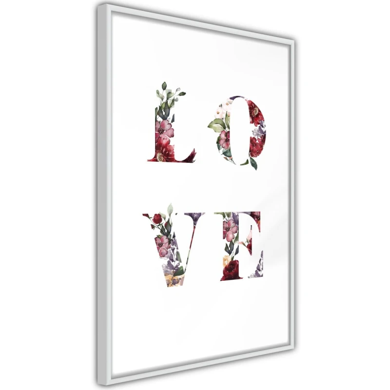 Plakat - Kwiatowe Love