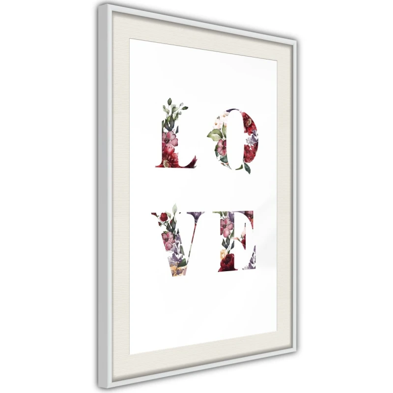 Plakat - Kwiatowe Love