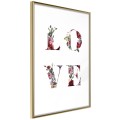 Plakat - Kwiatowe Love
