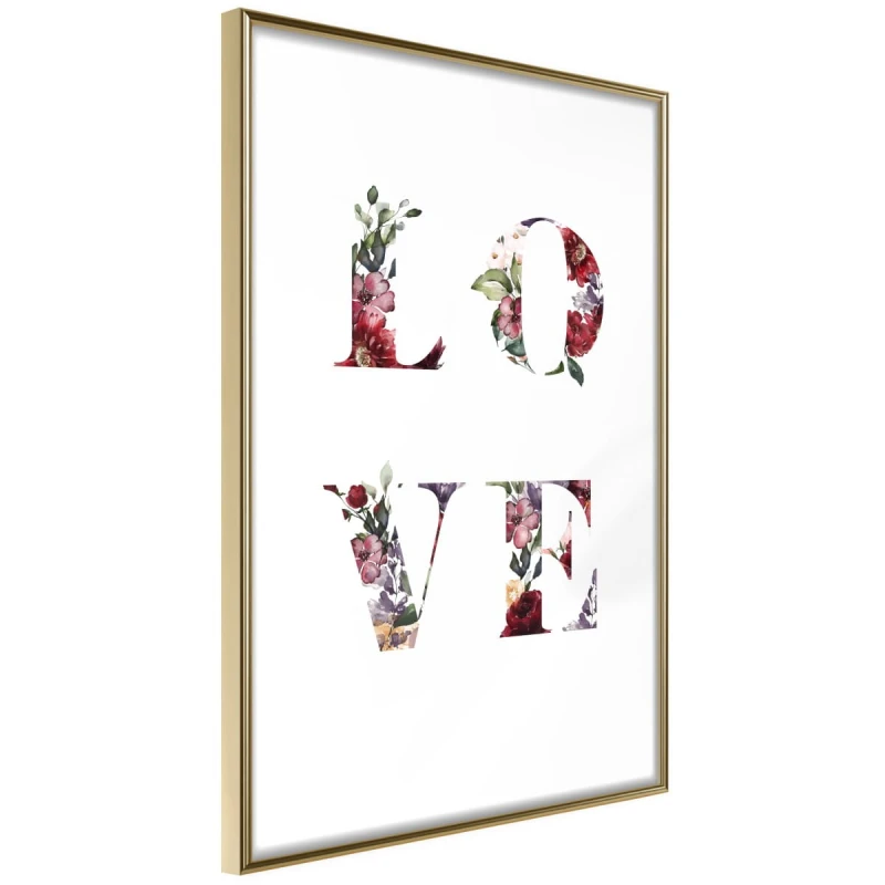 Plakat - Kwiatowe Love