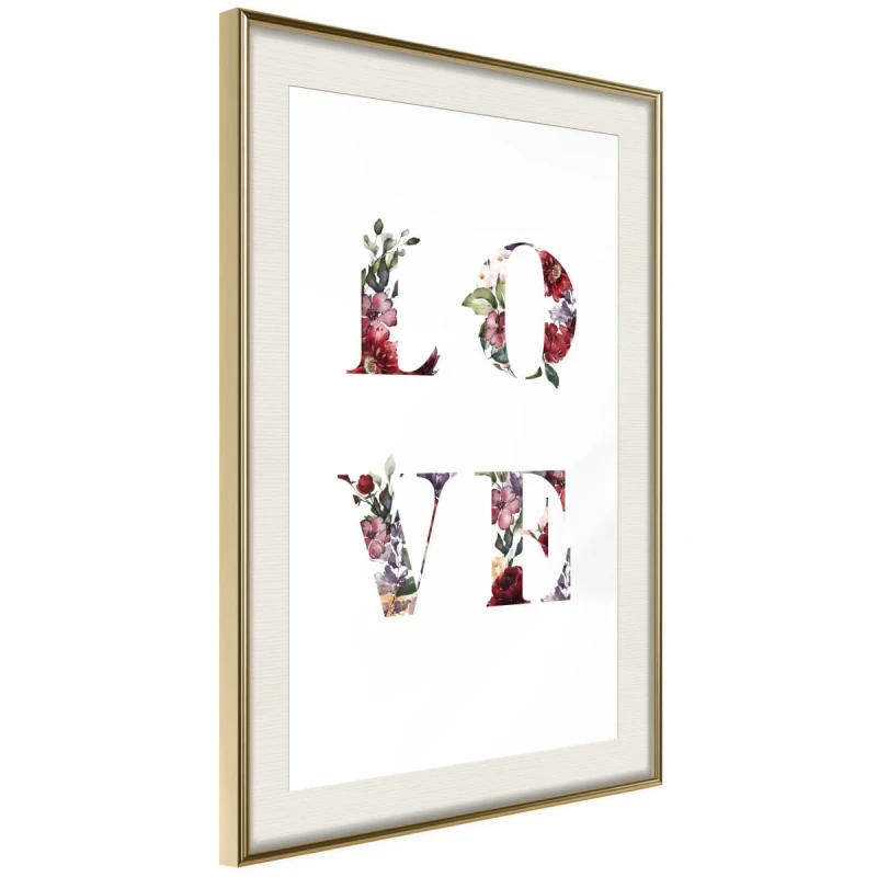 Plakat - Kwiatowe Love