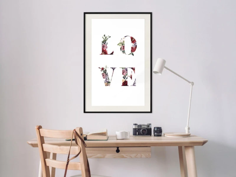 Plakat - Kwiatowe Love