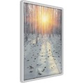 Plakat - Mroźny zachód słońca