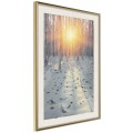 Plakat - Mroźny zachód słońca