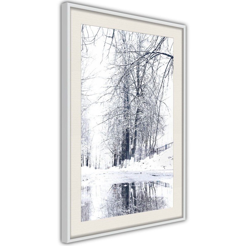 Plakat - Ośnieżony park