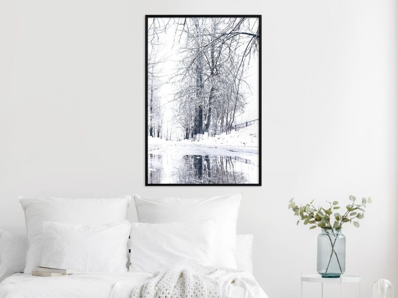 Plakat - Ośnieżony park