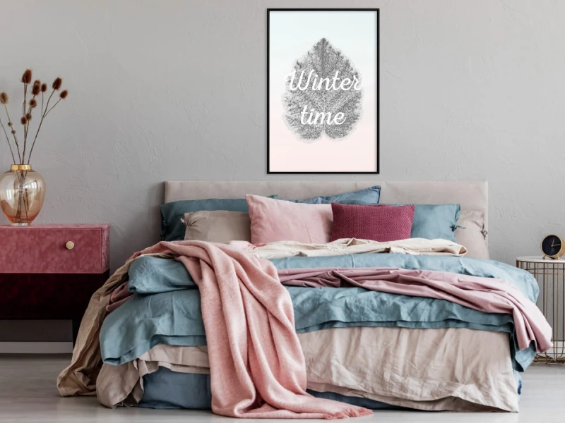 Plakat - Zimowy liść