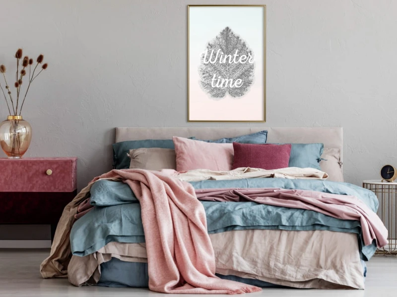 Plakat - Zimowy liść