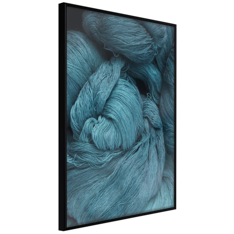 Plakat - Niebieski motek
