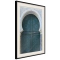 Plakat - Zamknięte przejście (turkusowy)