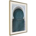 Plakat - Zamknięte przejście (turkusowy)
