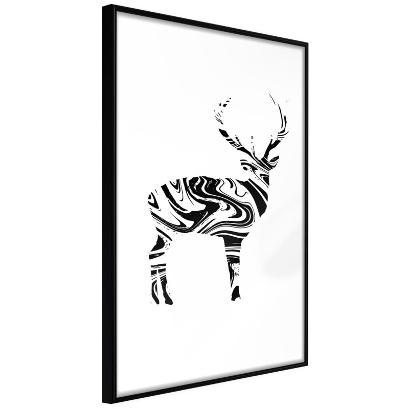 Plakat - Marmurowy jeleń