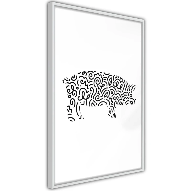Plakat - Zakręcona świnka