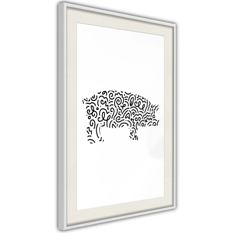 Plakat - Zakręcona świnka