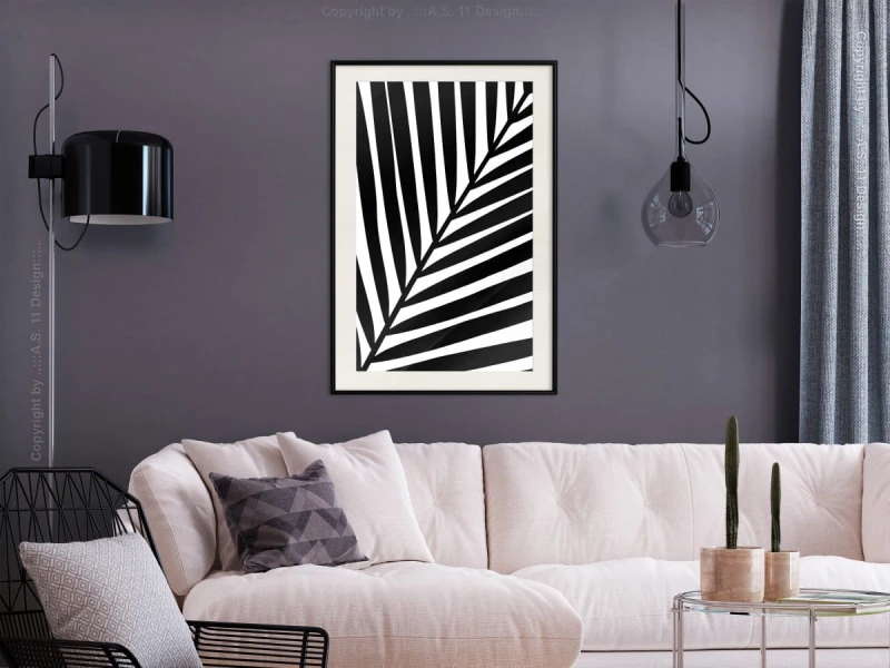 Plakat - Czarna palma