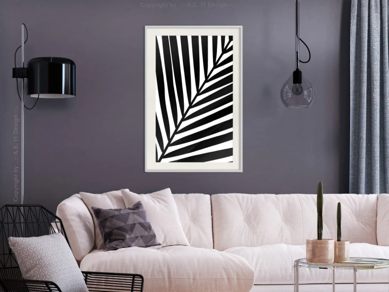 Plakat - Czarna palma