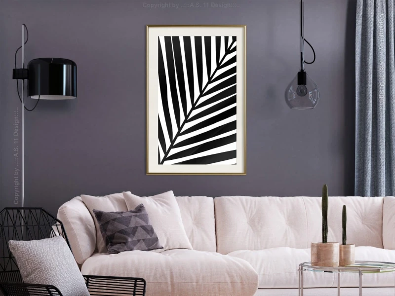 Plakat - Czarna palma