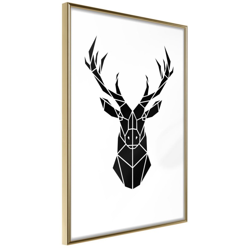 Plakat - Geometryczny jeleń