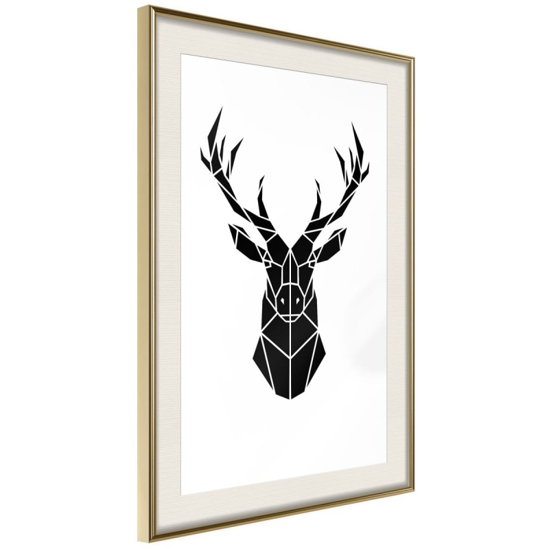 Plakat - Geometryczny jeleń