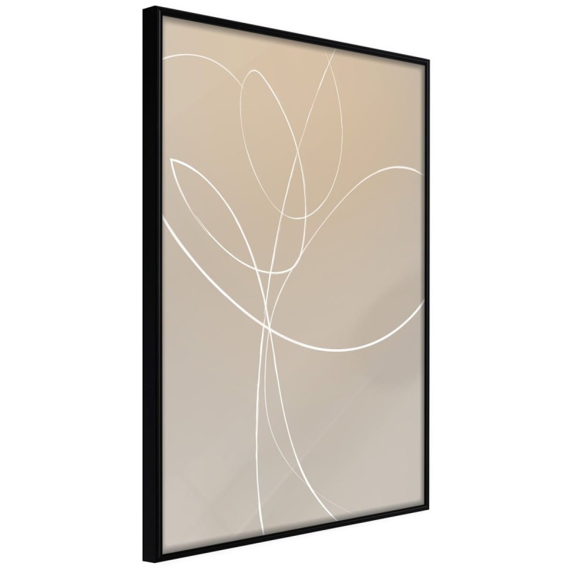 Plakat - Biały tulipan