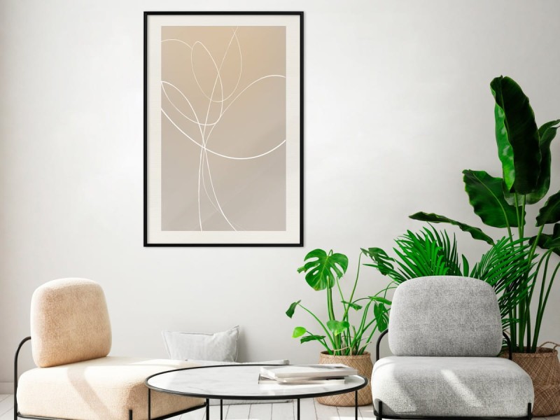 Plakat - Biały tulipan