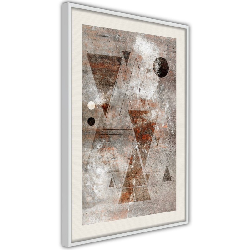 Plakat - Murowane trójkąty