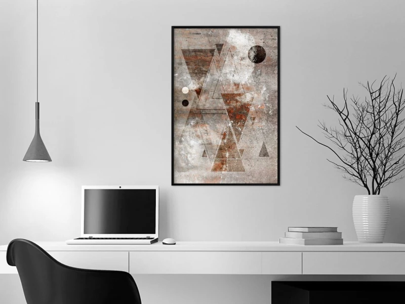Plakat - Murowane trójkąty