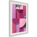 Plakat - Różowa geometria