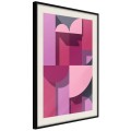 Plakat - Różowa geometria