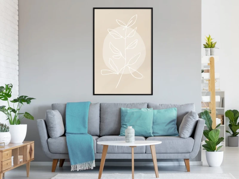 Plakat - Pastelowa roślina
