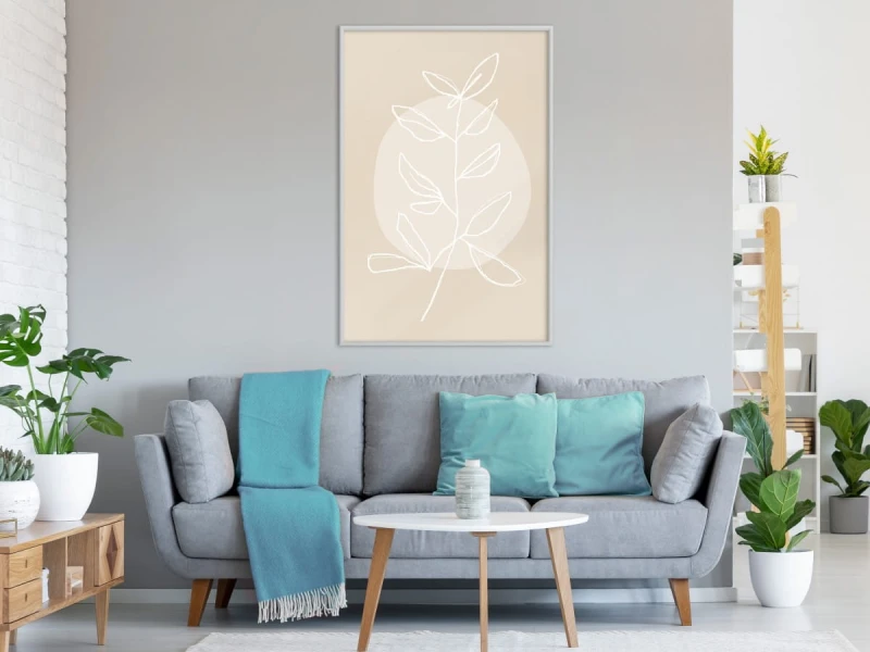 Plakat - Pastelowa roślina