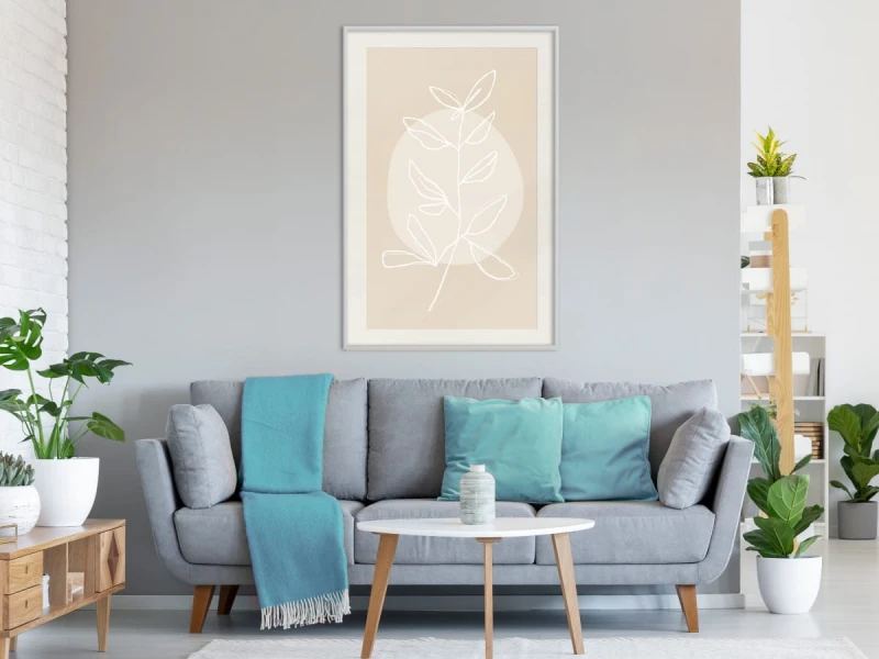 Plakat - Pastelowa roślina