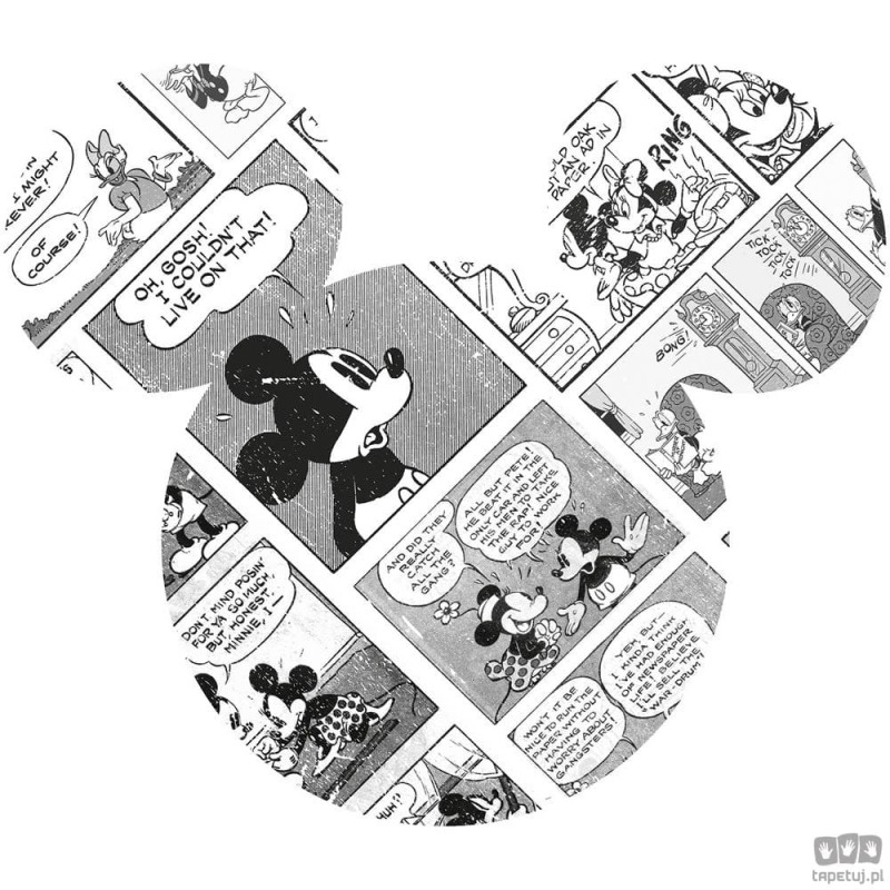Naklejka Mickey Head Comic Cartoon DD1-007