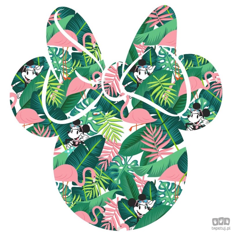 Naklejka Minnie Head Tropical DD1-009