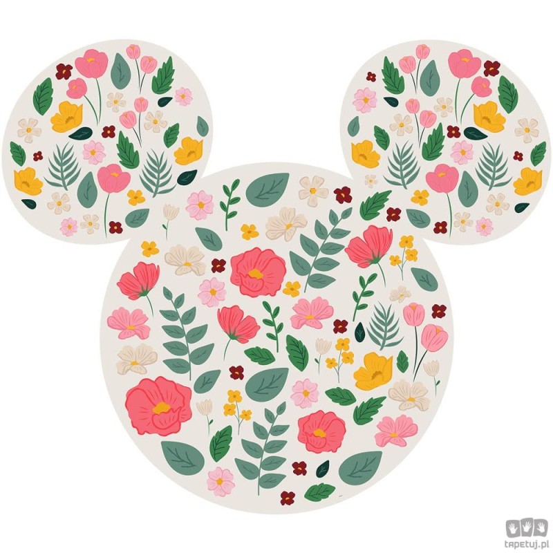 Naklejka Mickey Head Wildflowers DD1-013