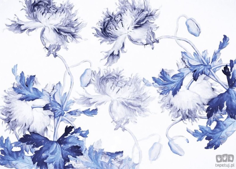 Fototapeta Blue Silhouettes X7-1093