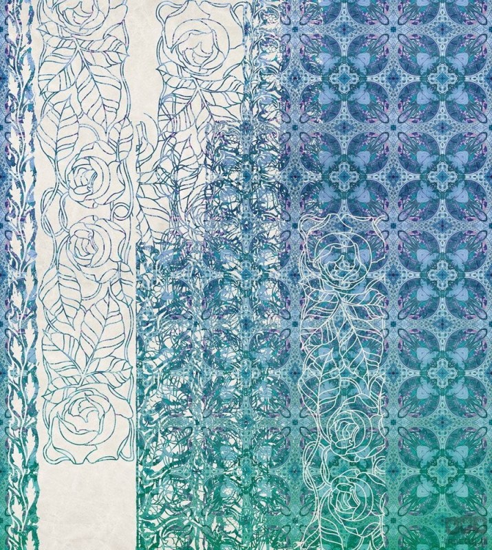 Fototapeta Art Nouveau Bleu HX5-039