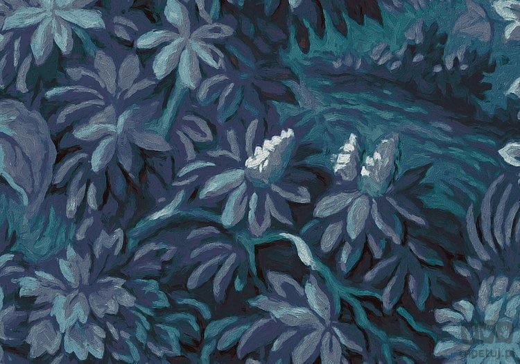 Fototapeta Botanique Bleu HX6-007