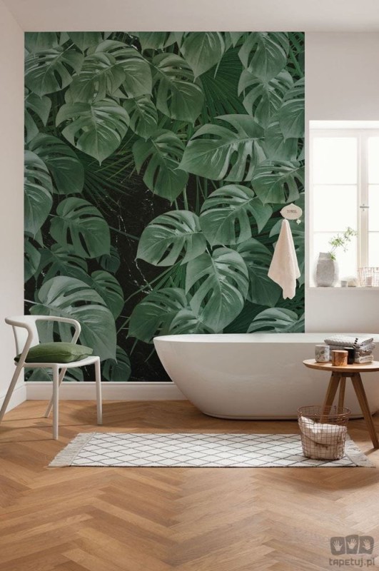 Fototapeta Monstera on Marble P035-VD2