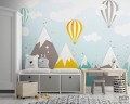 Fototapeta Kolorowe góry i balony
